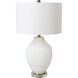 Waddington 26.5 inch 150 watt Clear Table Lamp Portable Light