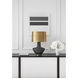 Kelly Wearstler Armato 28 inch 75 watt Stained Black Metallic Table Lamp Portable Light in Antique-Burnished Brass, Stained Black Metallic Porcelain, Small