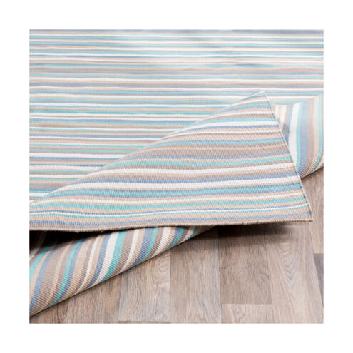 Maritime 120 X 96 inch Camel/Denim/Aqua/Cream/Khaki Outdoor Rug, Rectangle