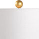 Chelsea House 28.5 inch 100 watt Blue/White Glaze/Antique Gold Leaf Table Lamp Portable Light
