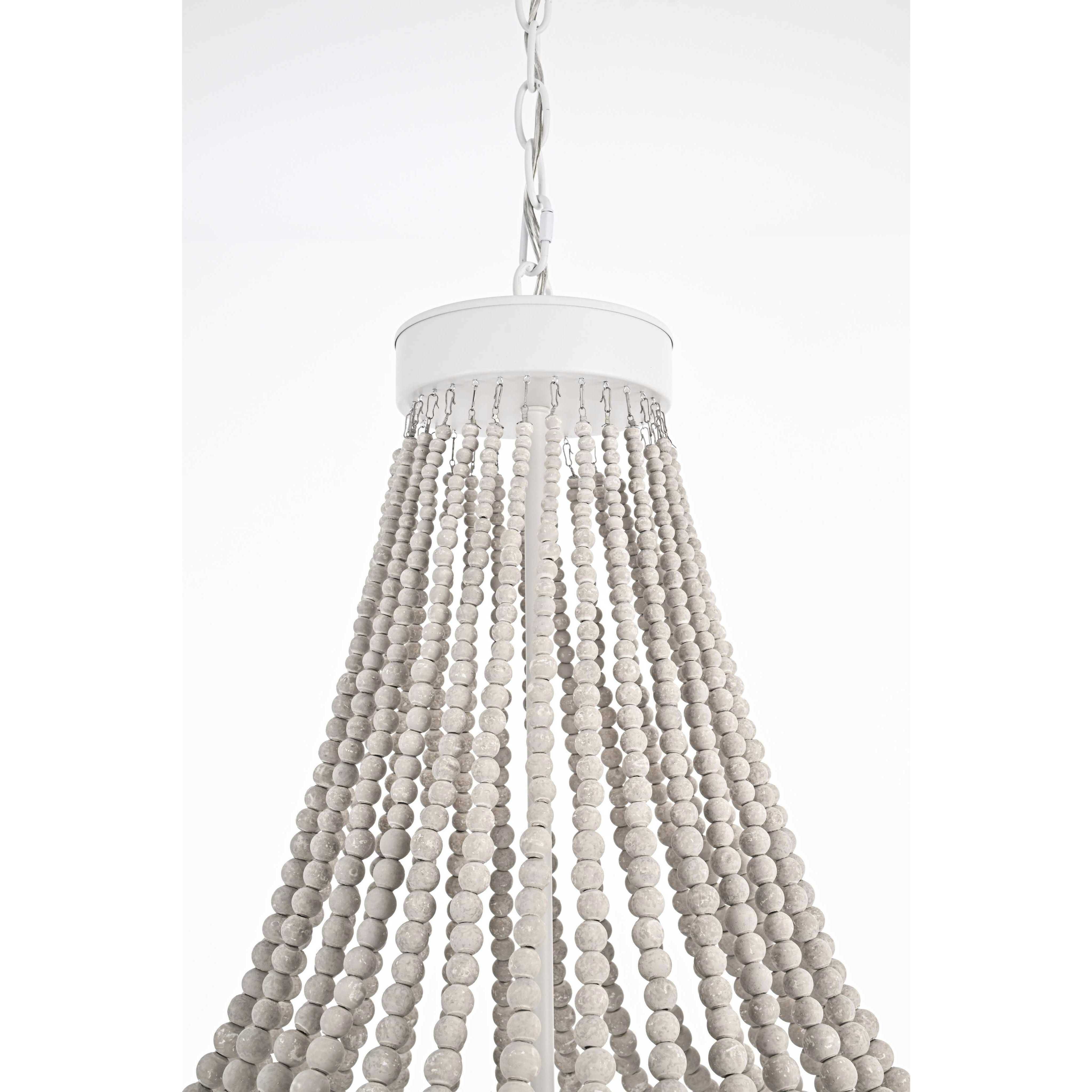 Jolie 5 Light 24 inch Antique White Pendant Ceiling Light