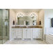 Nouveau Bellmont LED 14 inch Brushed Satin Nickel Bath Vanity Light Wall Light in Clear Glass, Nouveau
