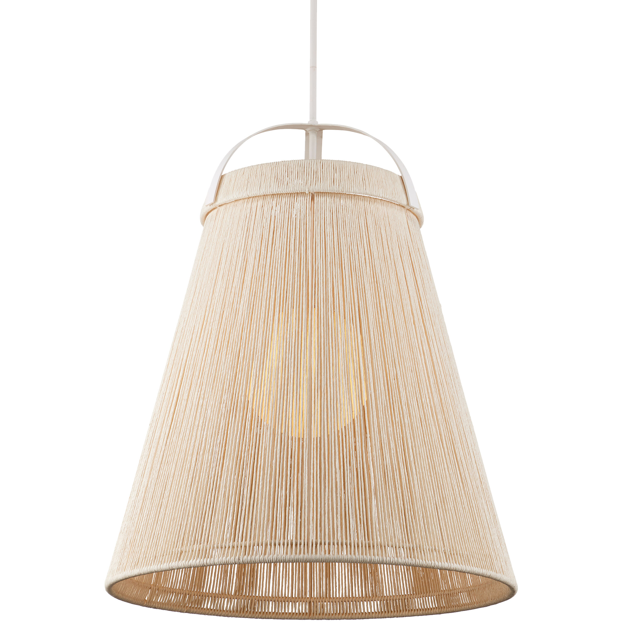 Parnell 1 Light 27.75 inch White/Gesso White/Frosted White Pendant Ceiling Light