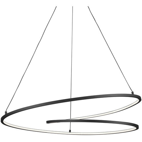 Twist LED 32 inch Black Pendant Ceiling Light