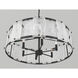 Veil 6 Light 29.25 inch Dark Matte Black Pendant Ceiling Light
