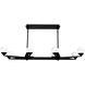 Double Bubble Linear Chandelier Ceiling Light in Black
