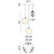 Chatoyant 3 Light 13 inch Matte Black Pendant Ceiling Light