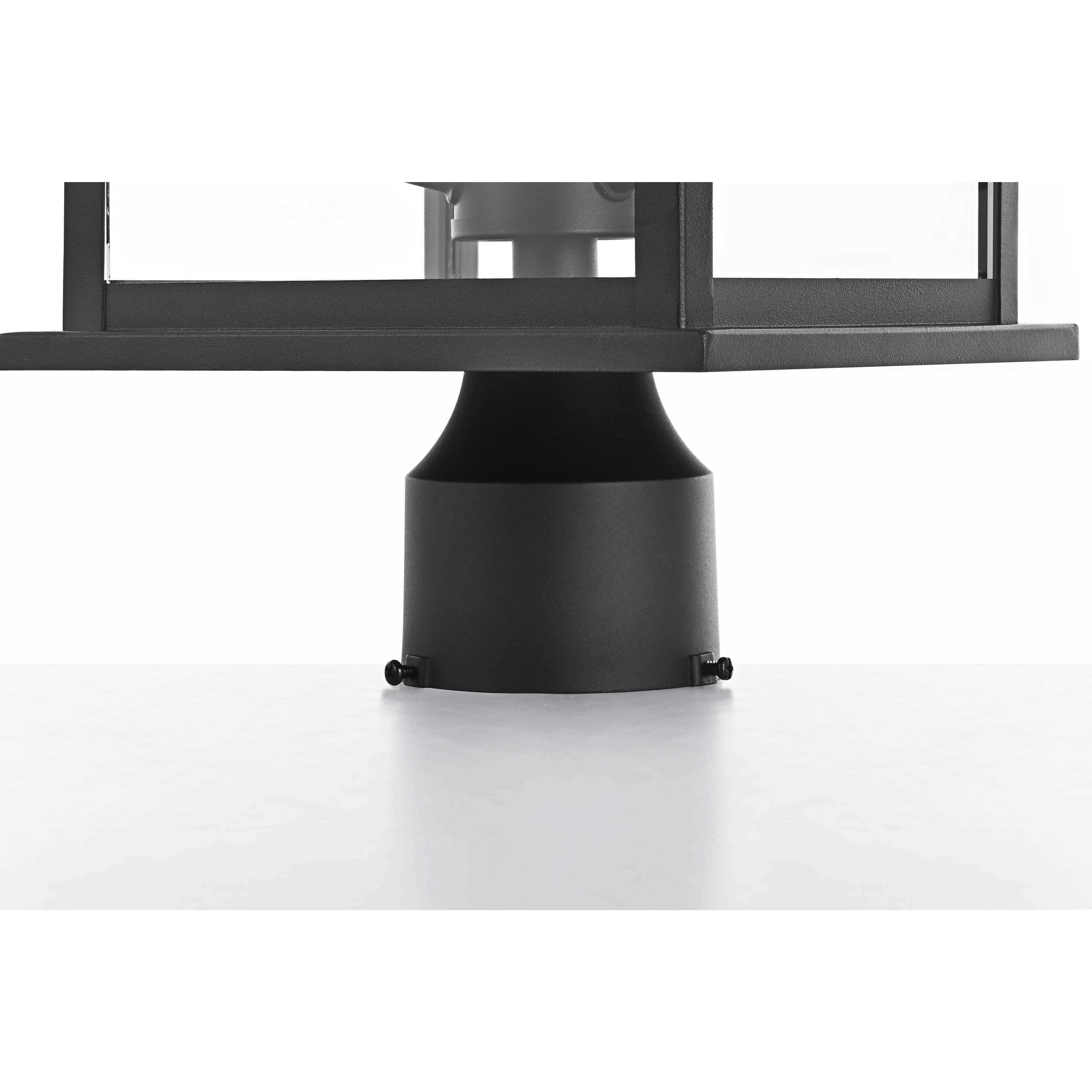 Shepard 3 Light 23.5 inch Black Outdoor Post Light