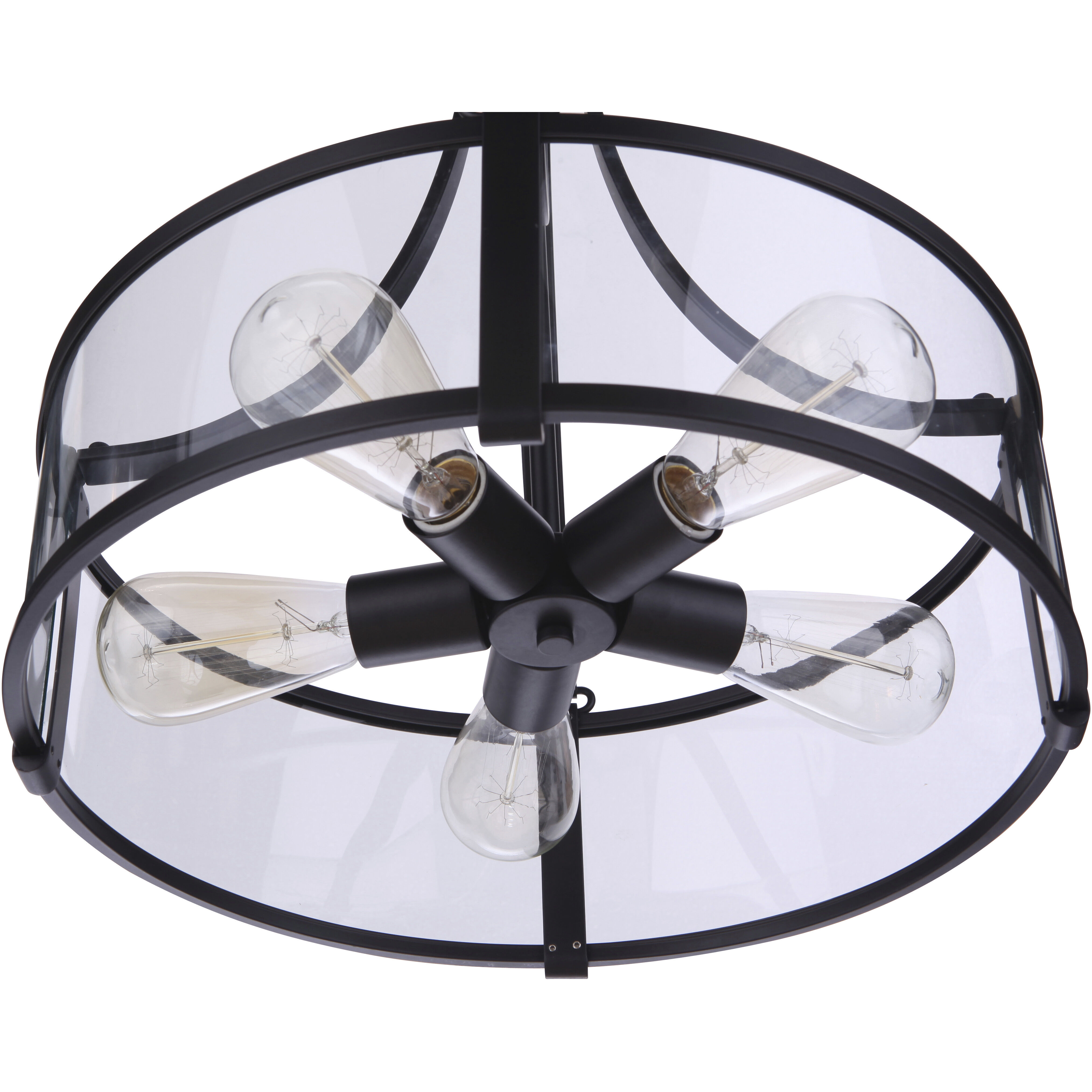 Elliot 5 Light 16 inch Flat Black Pendant Ceiling Light