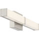 Mandi 23.75 inch Brushed Steel Vanity/Bath Bar Wall Light