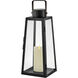 Hugh 7.5 inch Black Outdoor Lantern