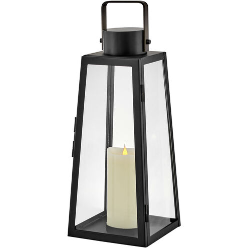 Hugh 7.5 inch Black Outdoor Lantern