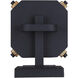 Aki 1 Light 12 inch Black and Wood Outdoor Wall Lantern