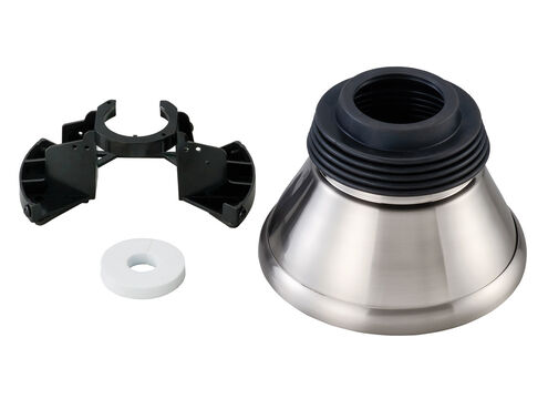 Minimalist Brushed Steel Fan Slope Ceiling Canopy Kit
