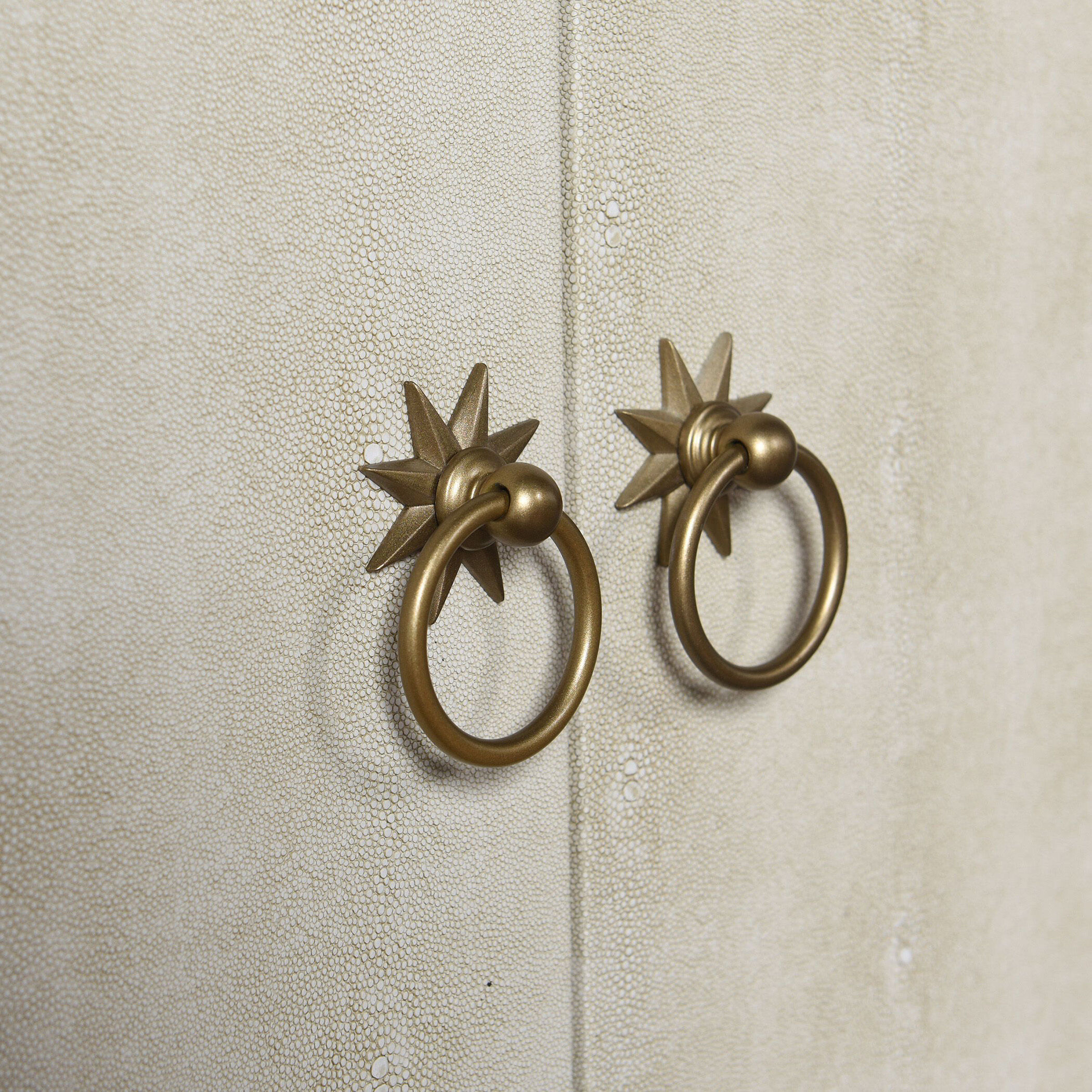 Dann Foley - Shagreen 70 inch Ivory and Gray Shagreen Sideboard