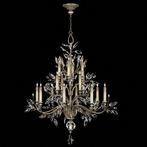 Crystal Laurel 16 Light 45 inch Silver Chandelier Ceiling Light
