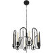 Darden 8 Light 24 inch Matte Black/Painted Chrome Pendant Ceiling Light