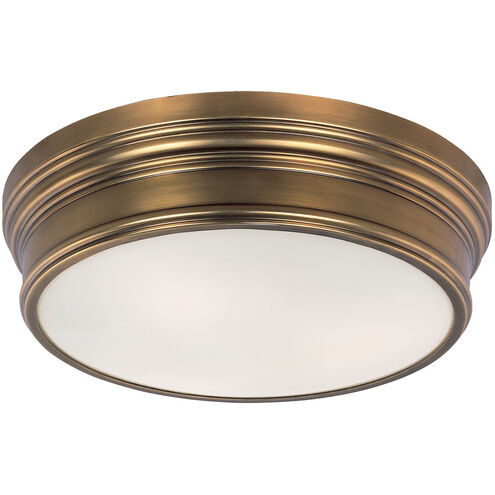 Fairmont 3 Light 16 inch Natural Aged Brass Flush Mount Ceiling Light