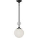 Alora Mood Celia 1 Light 7.88 inch Matte Black Pendant Ceiling Light