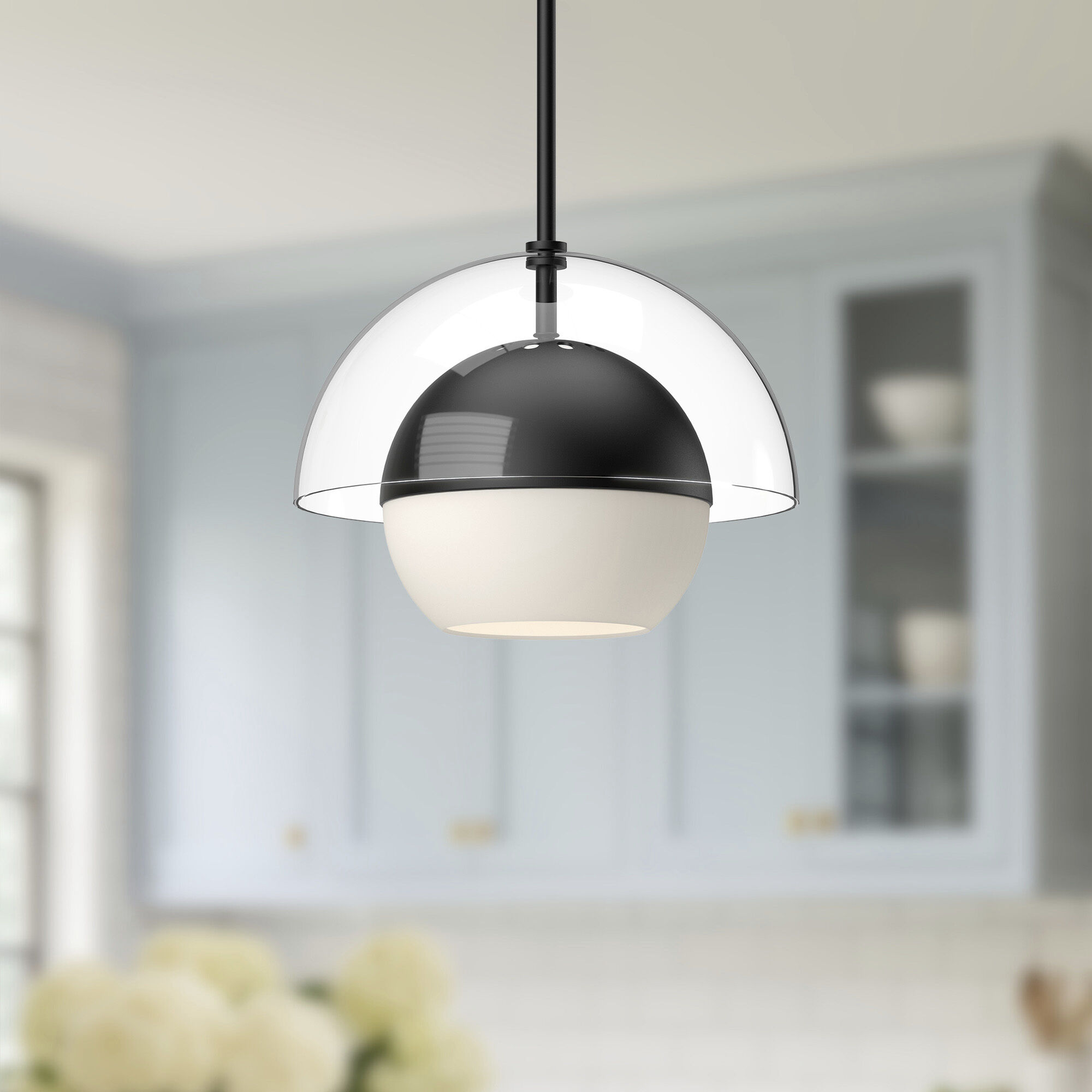Alora Mood Lucy Pendant Ceiling Light in Matte Black