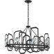 Gatsby 8 Light 45.3 inch Black Chandelier Ceiling Light