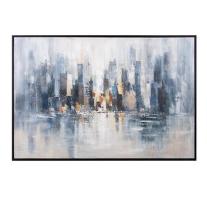 Big City Life 72 X 48 inch Hand Painted Canvas