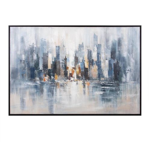 Big City Life 72 X 48 inch Hand Painted Canvas