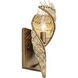 Flow 1 Light 5.5 inch Baguette and Natural Rattan Right Sconce Wall Light, Smithsonian Collaboration