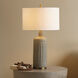 Annex 27 inch 150.00 watt Grey and Antique Brass Table Lamp Portable Light