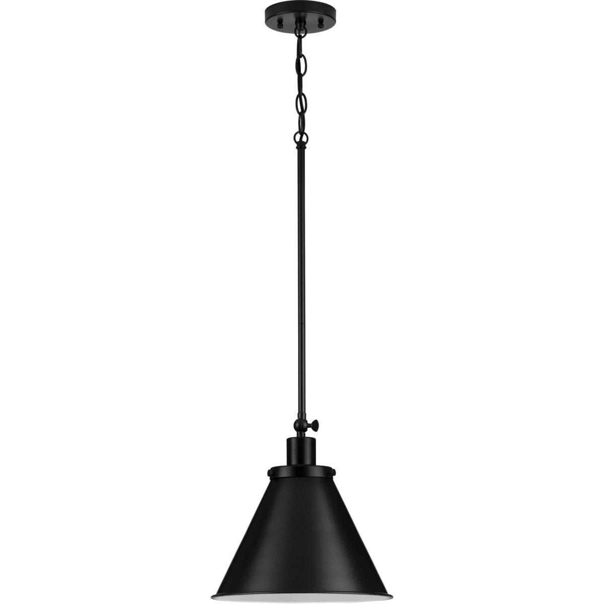 Hinton 1 Light 12.25 inch Matte Black Pendant Ceiling Light