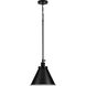 Hinton 1 Light 12.25 inch Matte Black Pendant Ceiling Light
