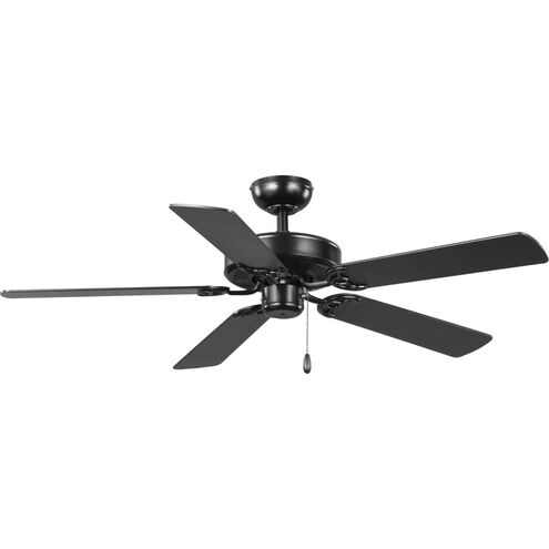 AirPro 52 inch Matte Black with Matte Black/Distressed Ebony Blades Ceiling Fan