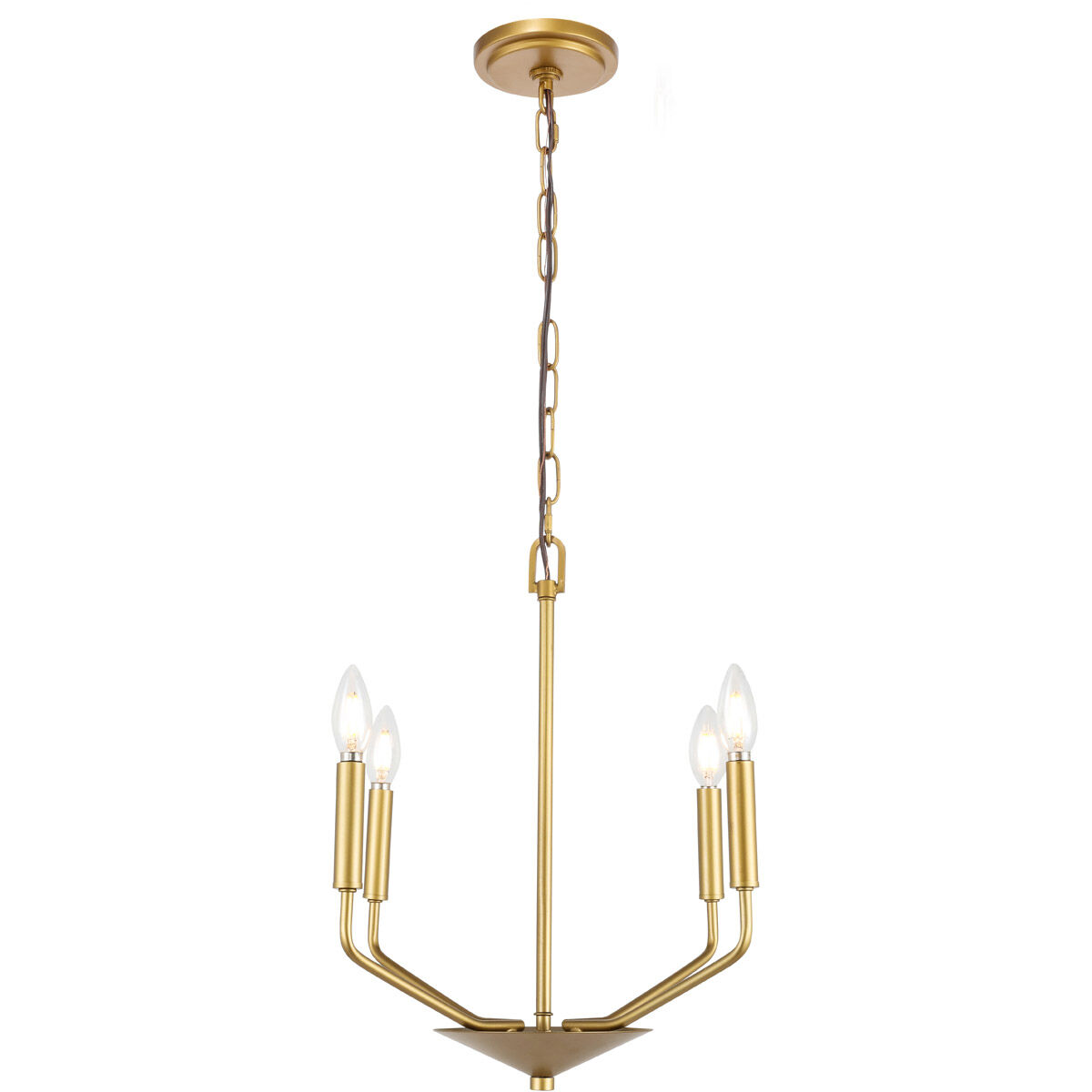 Enzo 4 Light 18 inch Brass Pendant Ceiling Light