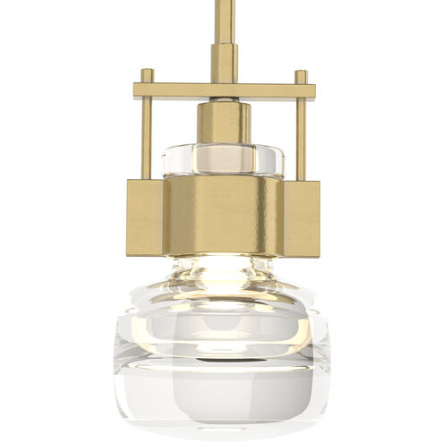 Cuff 1 Light 7.5 inch Modern Brass Mini Pendant Ceiling Light, Large