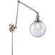 Large Beacon 30 inch 3.50 watt Polished Nickel Swing Arm Wall Light, Franklin Restoration