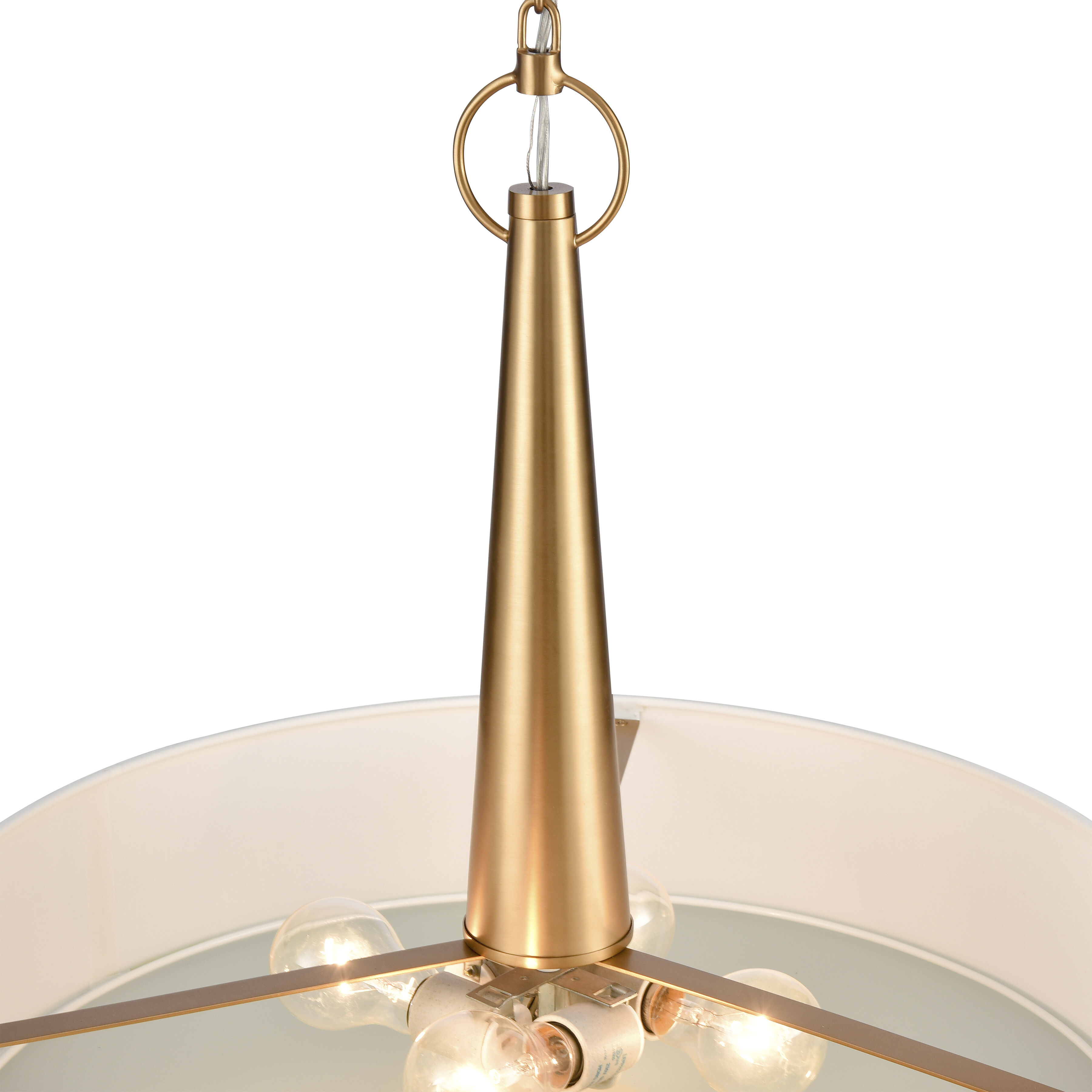 Leo Pendant Ceiling Light in Brushed Gold