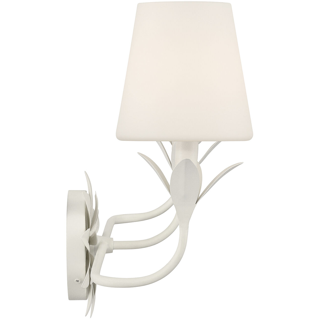 Broche Bath Vanity Light Wall Light in Matte White