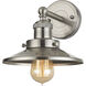 English Pub Vanity Light Wall Light in Brushed Nickel
