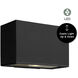 Atlantis LED 6 inch Satin Black Outdoor Wall Mount Lantern, Up/Down Light