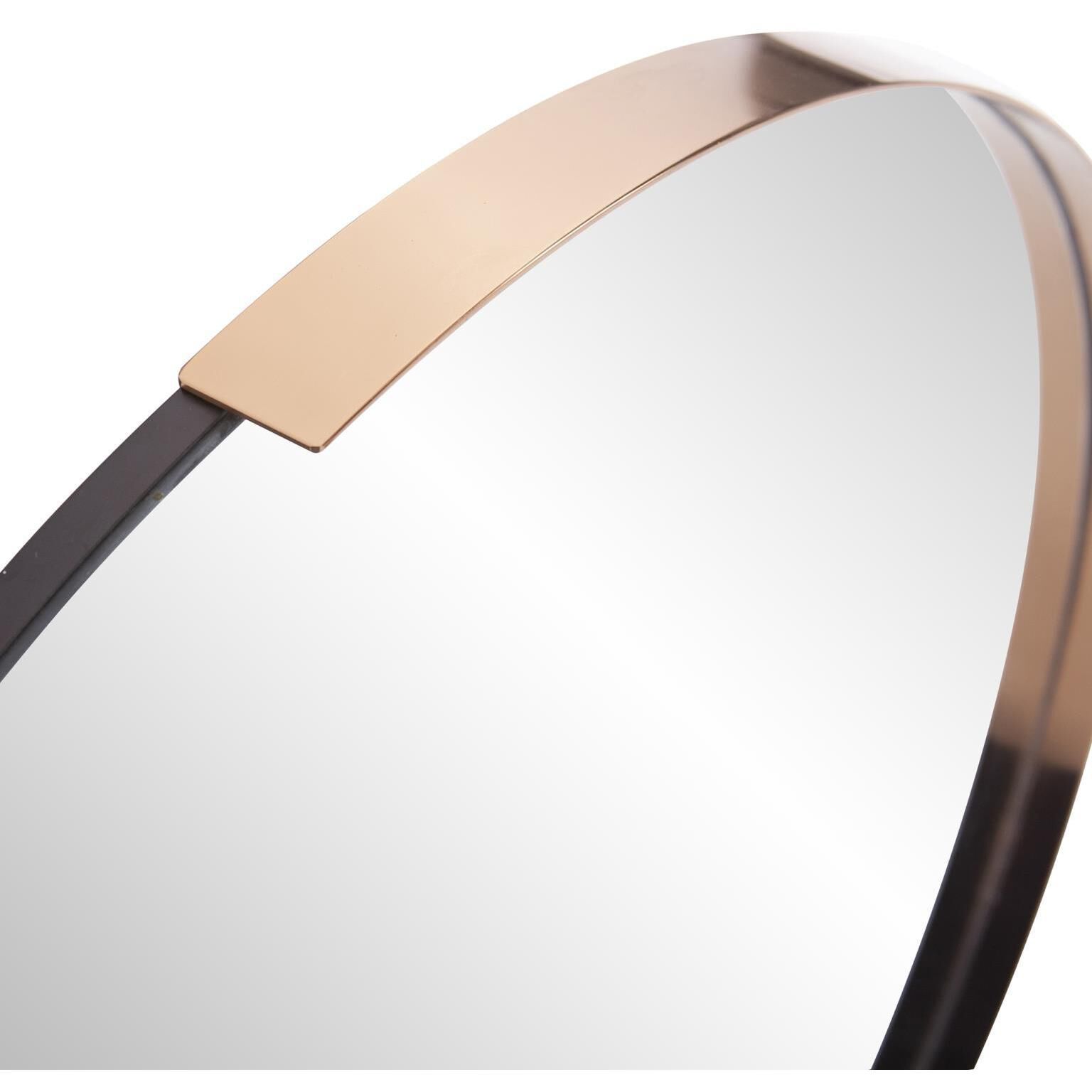 Dante 30 X 30 inch Polished Rose Gold Wall Mirror
