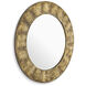 Ronin Hammered Vintage Brass Wall Mirror