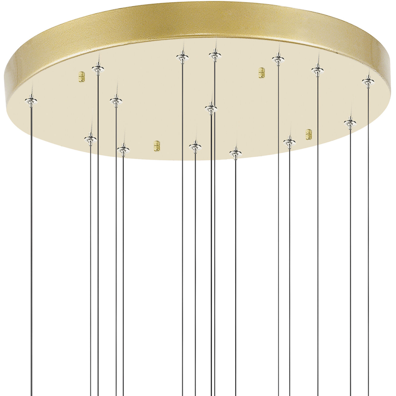 Carolina LED 32 inch Gold Leaf Down Chandelier Ceiling Light