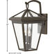 Estate Series Alford Place LED 14 inch Oil Rubbed Bronze Outdoor Wall Mount Lantern, Small