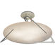 Callisto 3 Light 28.5 inch Sterling Semi-Flush Ceiling Light