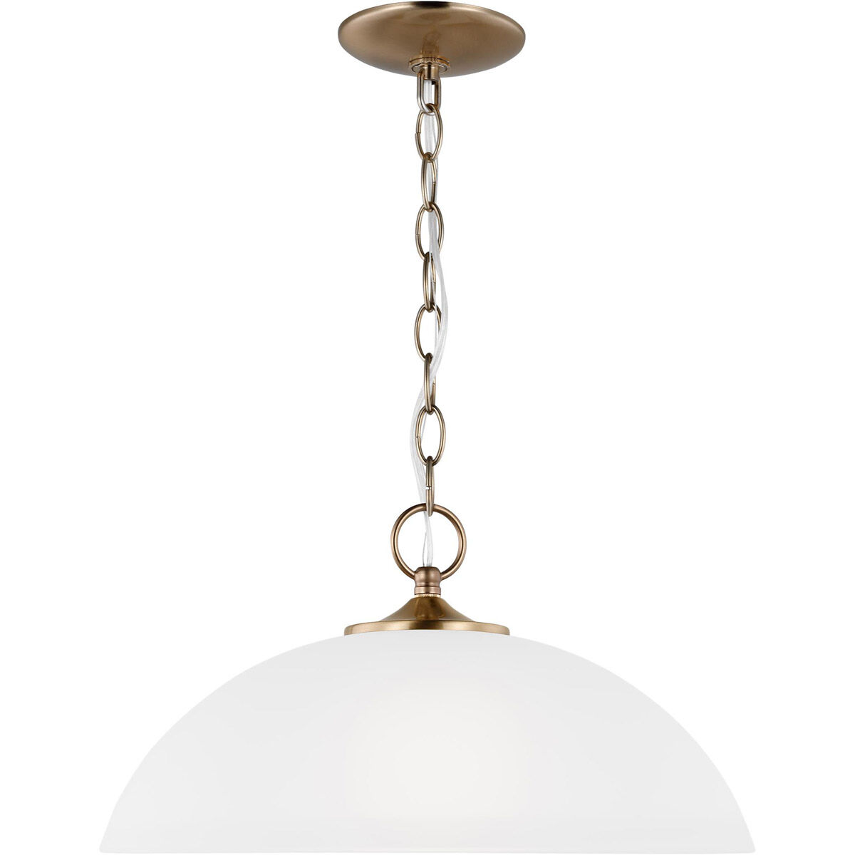 Geary 1 Light 15.75 inch Satin Brass Pendant Ceiling Light