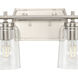 Adley 6 Light 49 inch Brushed Nickel Bath Vanity Wall Light