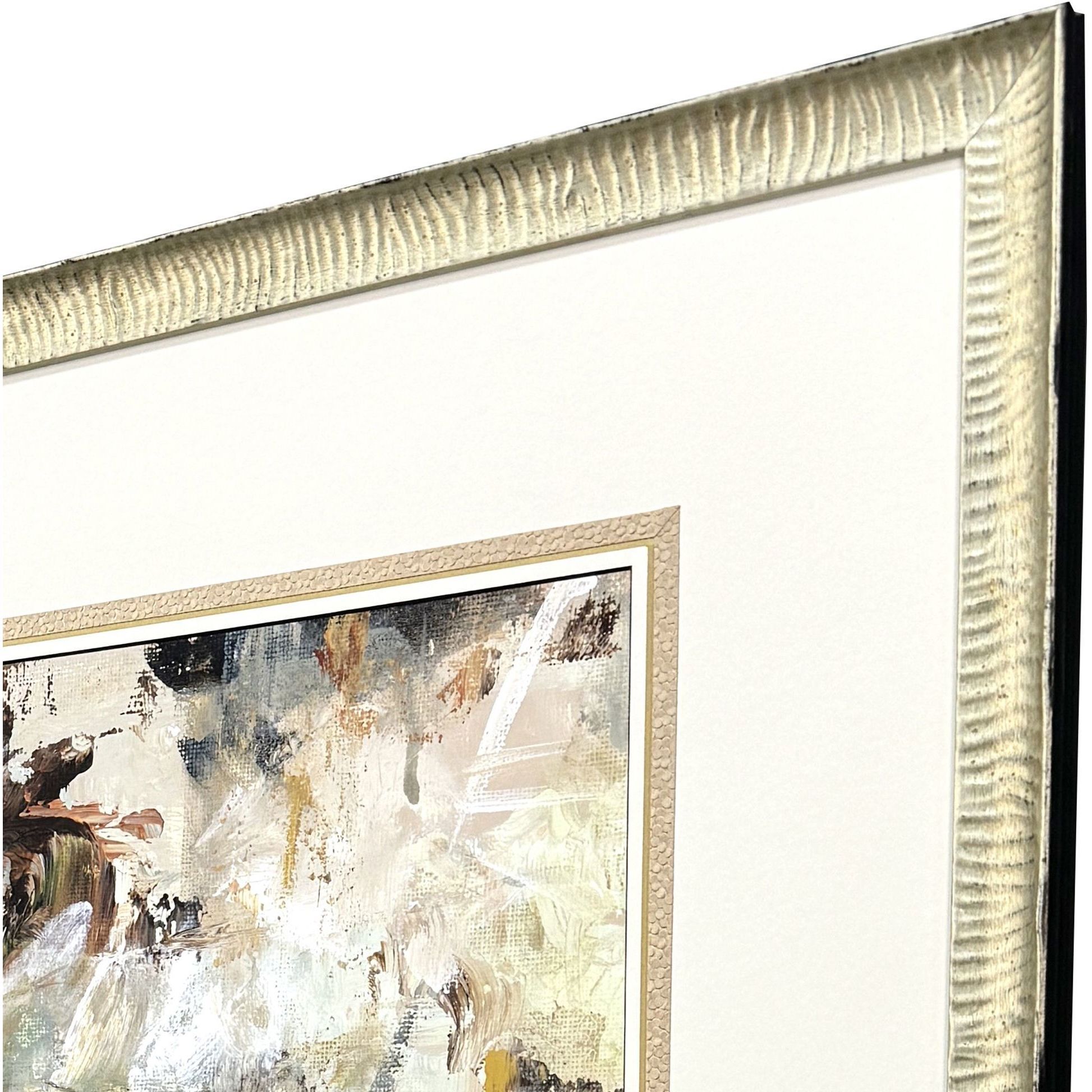 Mystic Marina Multi and Brown and Green and Pink Framed Art