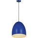 Z-Studio 3 Light 19 inch Blue Pendant Ceiling Light