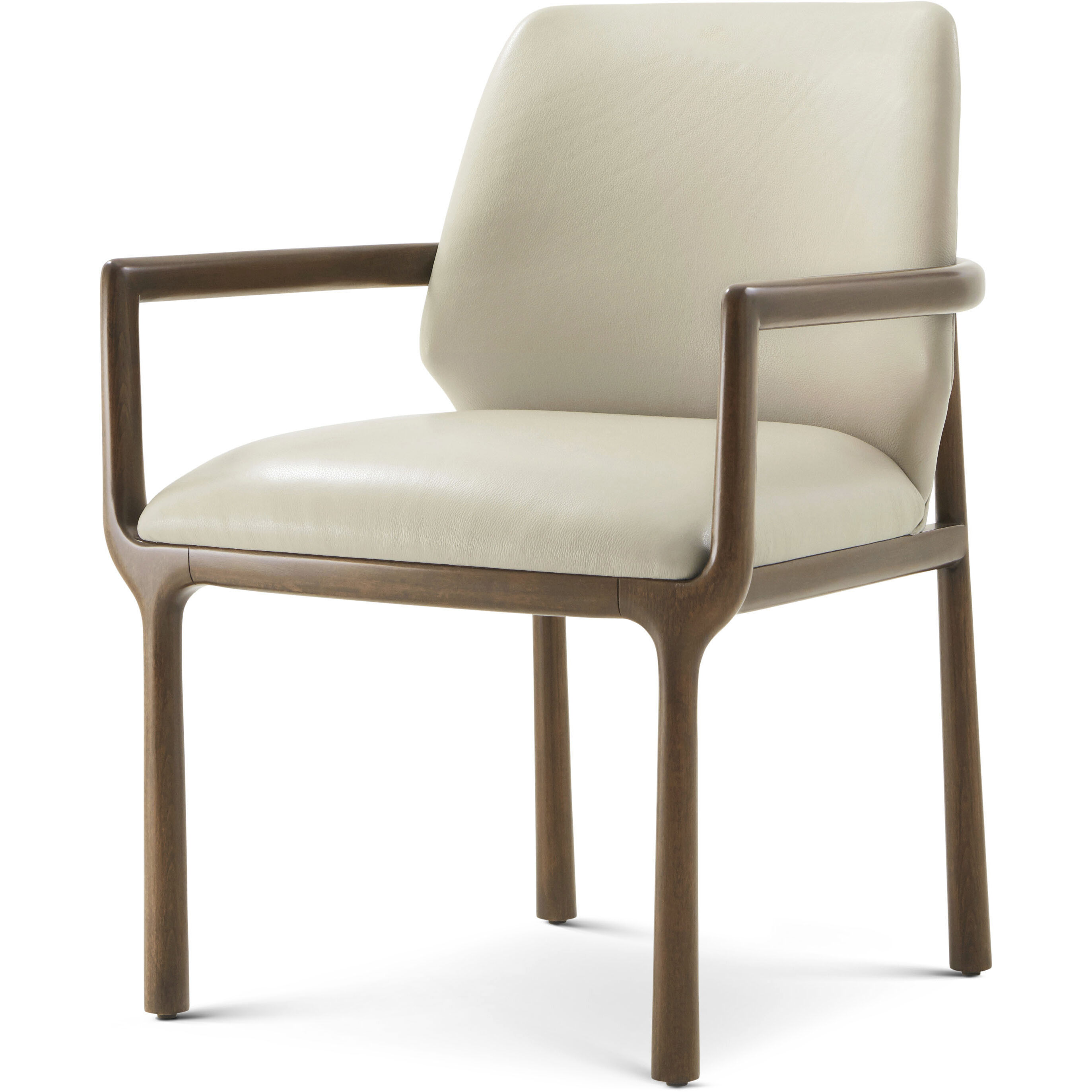 Kesden Pyramid Brown Dining Chair, Wooden, Upholstered