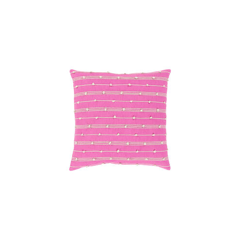 Accretion 20 X 20 inch Bright Pink and Cream Pillow Kit